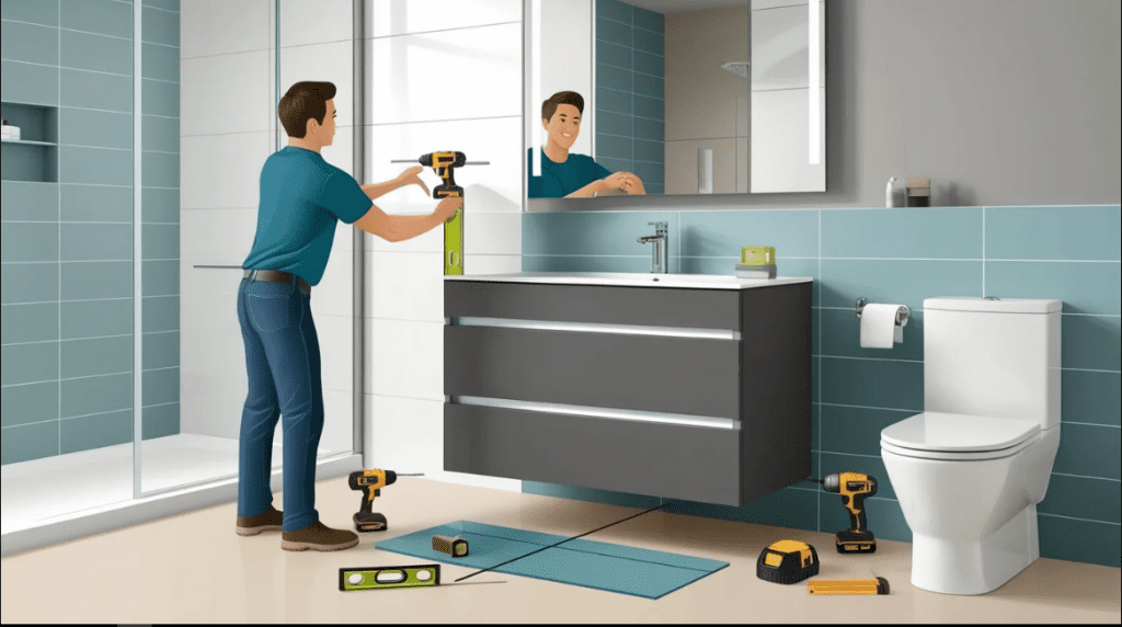 custom vanity units installation